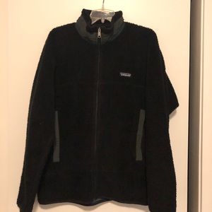 Black with green Patagonia fleece